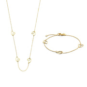 Isabel Bernard Cadeau d'Isabel Coffret cadeau collier et bracelet en or 14 carats IB90187