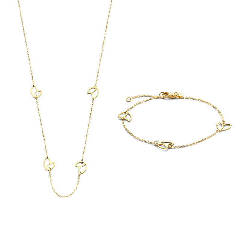 Isabel Bernard Cadeau d'Isabel Coffret cadeau collier et bracelet en or 14 carats IB90187-zoom-