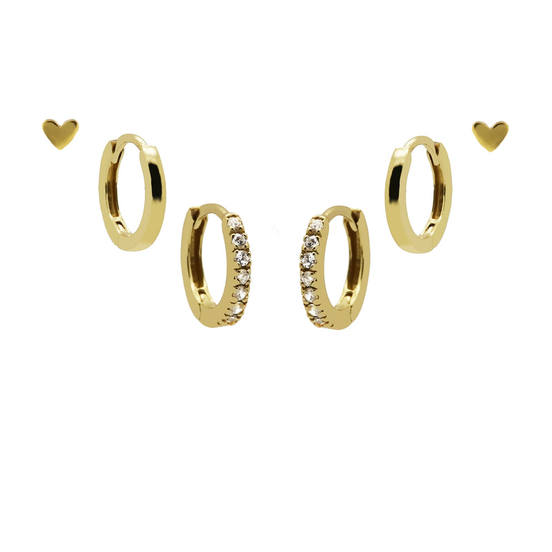 Karma Femmes Earparty Plaqué or 14 carats EPV01GP-zoom-