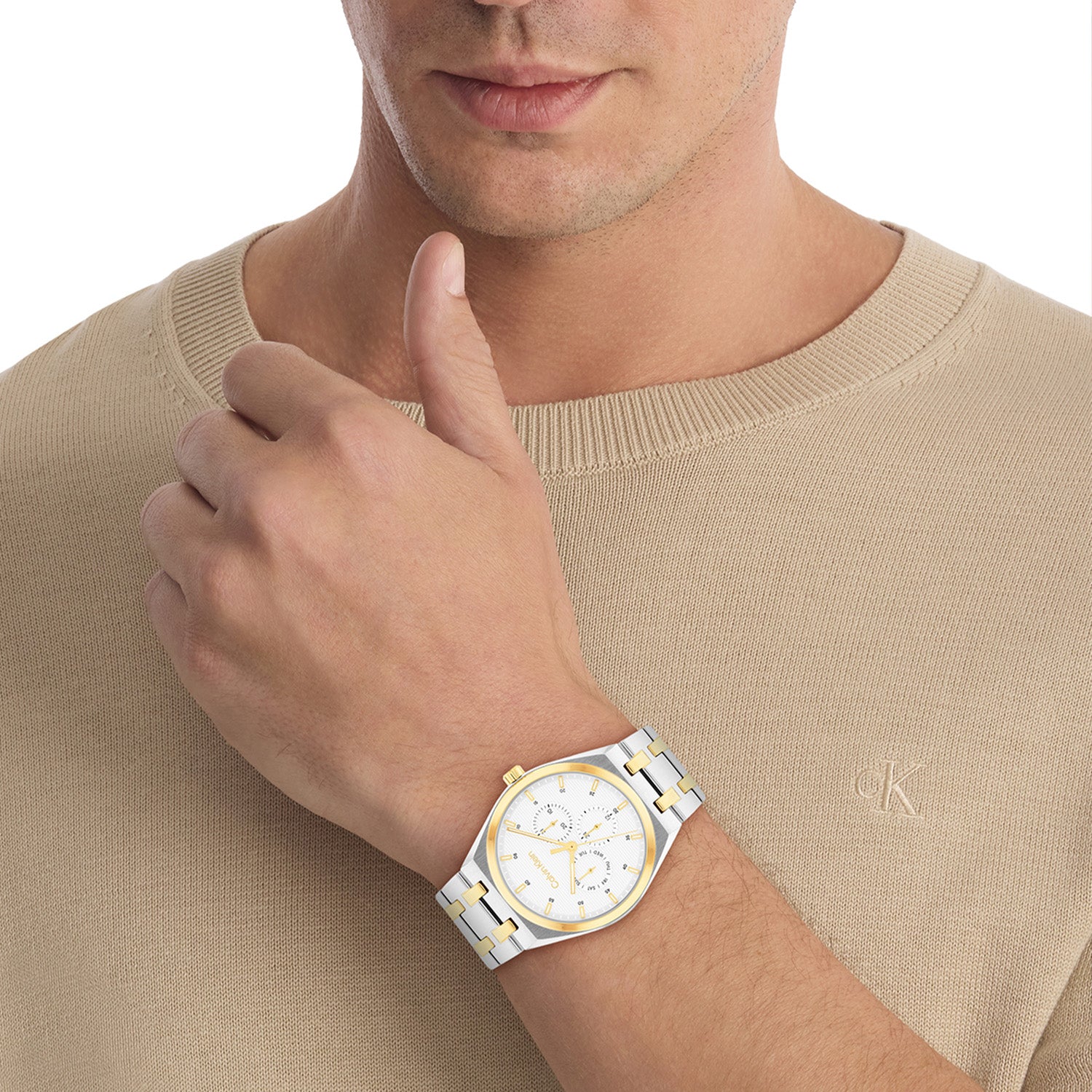 Calvin Klein Motion Wit Heren Horloge 2002-CK25200533