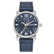 G-STAR Rovic Montre Homme Argentée et Bleue GSW.509.01