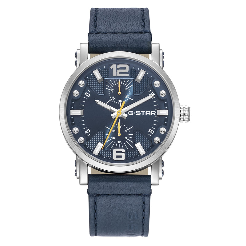 G-STAR Rovic Montre Homme Argentée et Bleue GSW.509.01-zoom-