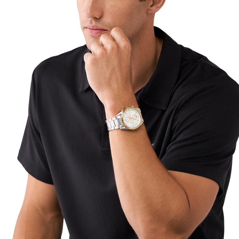 Michael Kors Accelerator Hommes Montre Argent MK9112-zoom-
