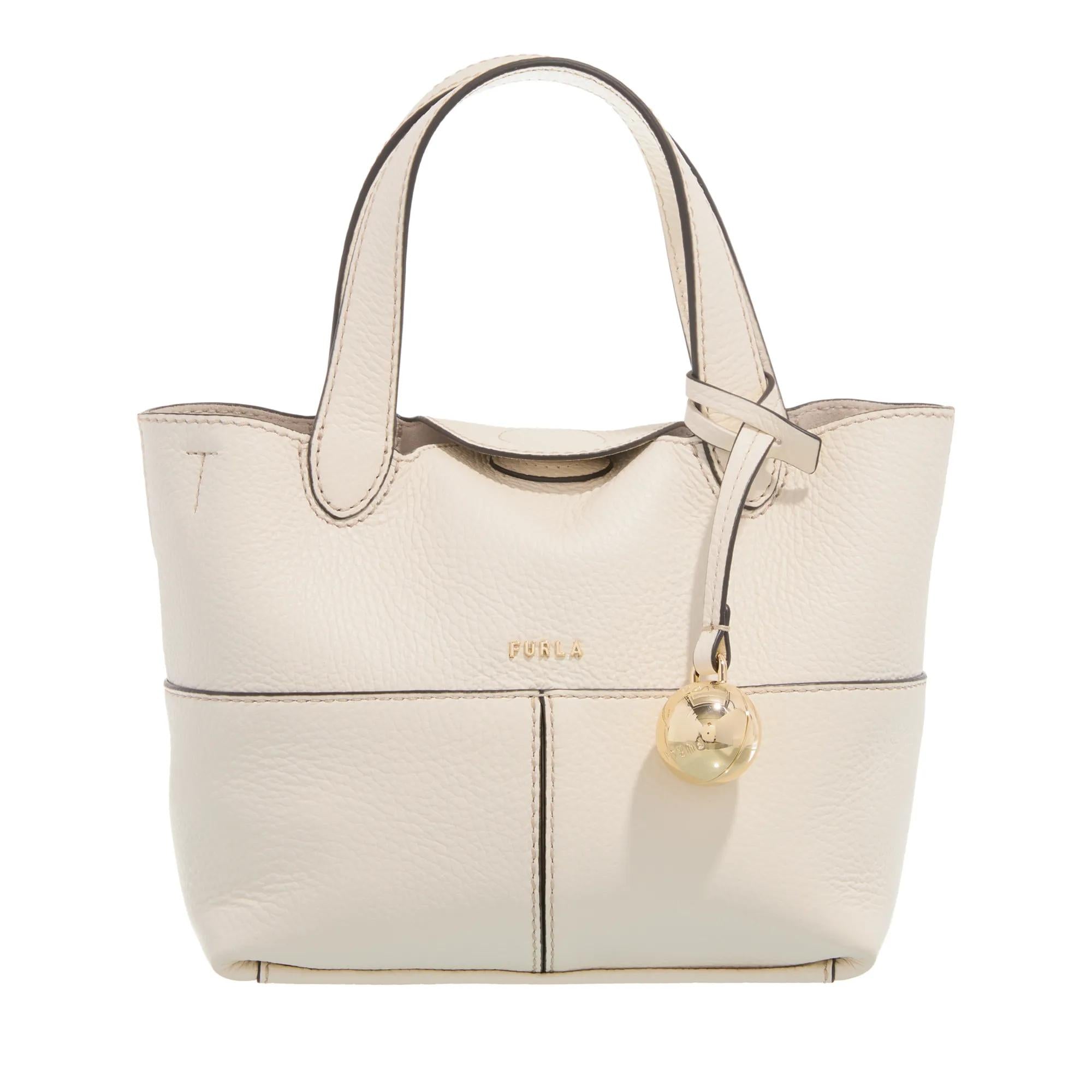 Furla Primrose Beige Leather Handbag 2001-A0630186