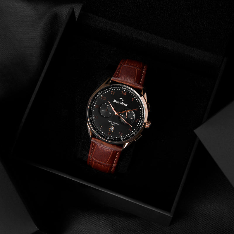 Mats Meier Mont Vélan Hommes Montre Marron MM10001-zoom-