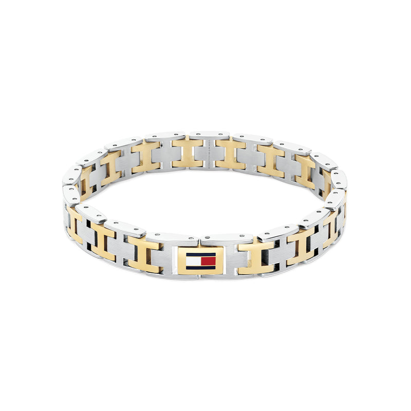Tommy Hilfiger Acier Inoxydable Bicolore Homme Bracelet Chaîne TJ2790683-zoom-