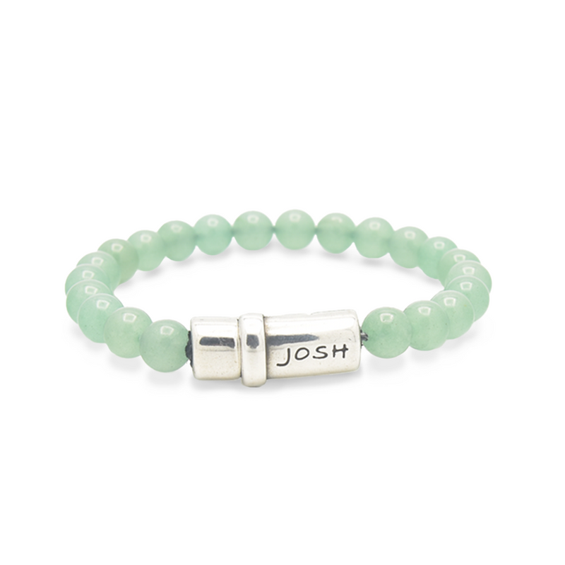 Josh Green Natural Stone Bracelet 09285SL/AVGR/LME-zoom-