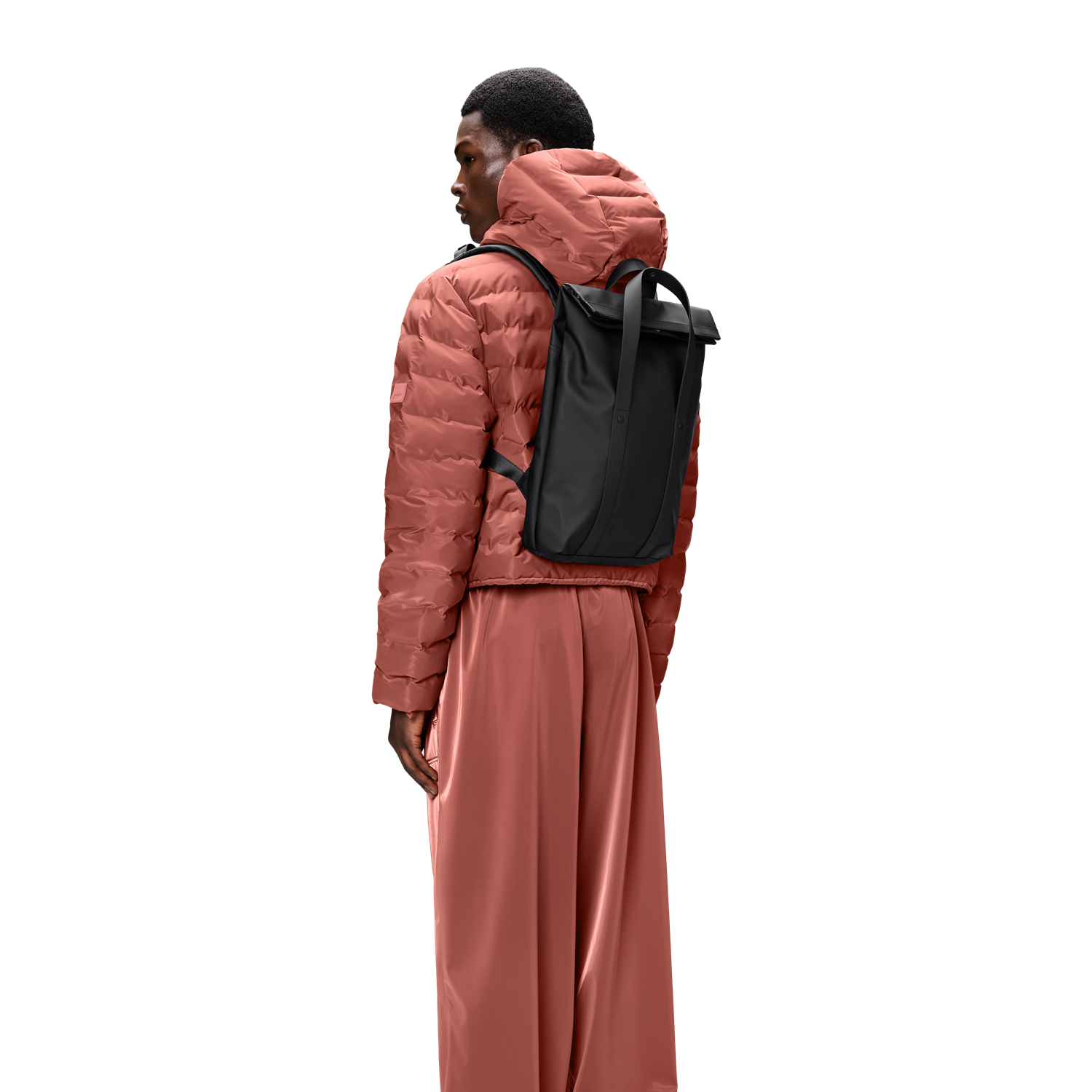 Rains Black 2 Way Tote Backpack Mini R12780-01