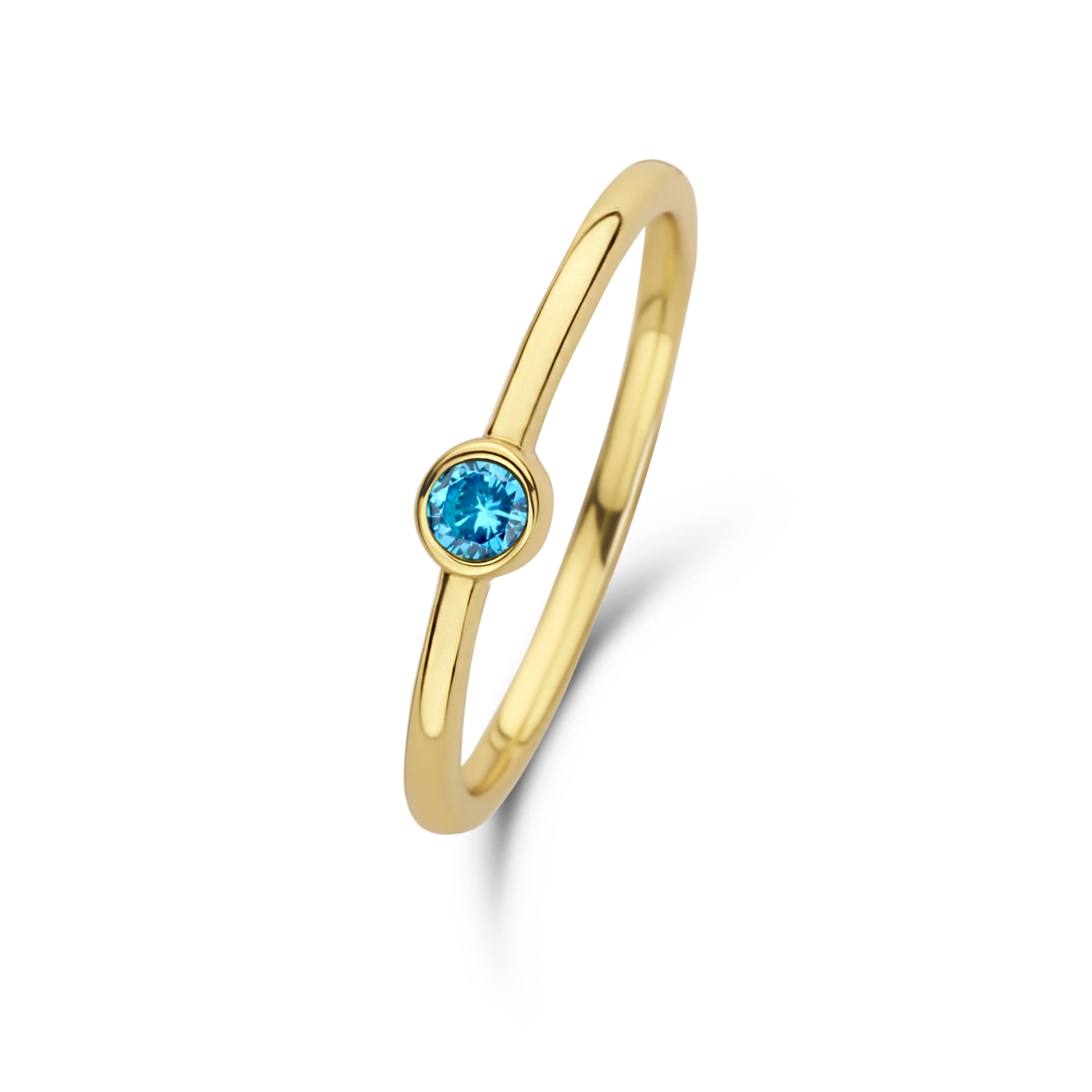 Violet Hamden Venus 925 Sterling Zilveren Goudkleurige Ring Met Geboortesteen VH330008DEC-54