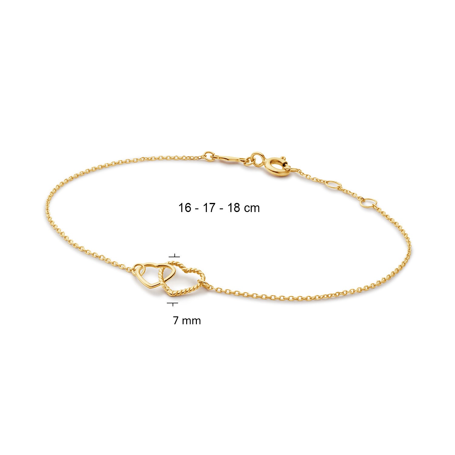 Jackie Gold Connected Love 14 Karat Gold Bracelet JKB25.559