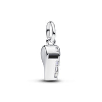 Pandora Moments 925 Sterling Silver Cubic Zirconia Referee Whistle Dangle Charm 794713C01