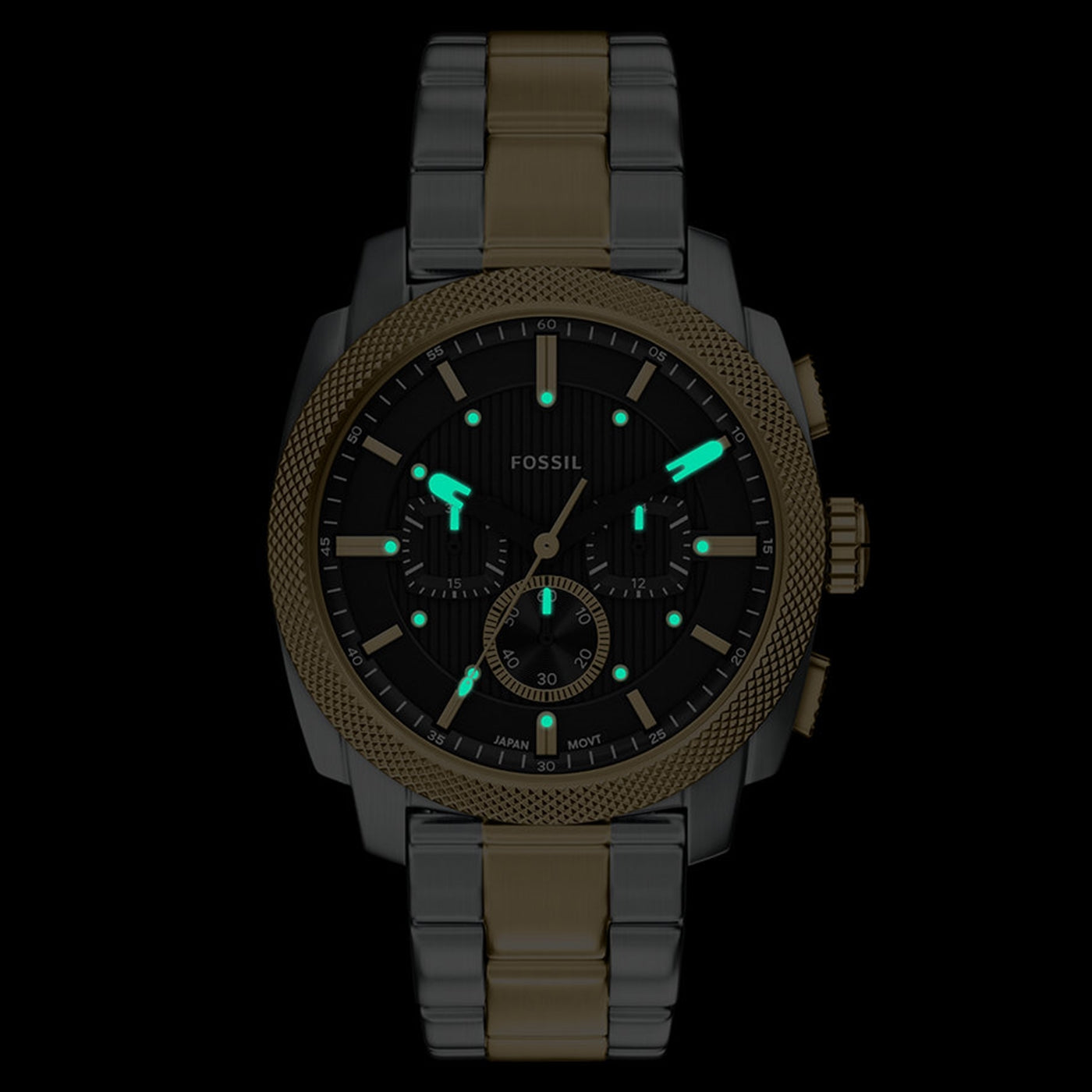 Fossil Machine Round Black Dial Watch FS6159