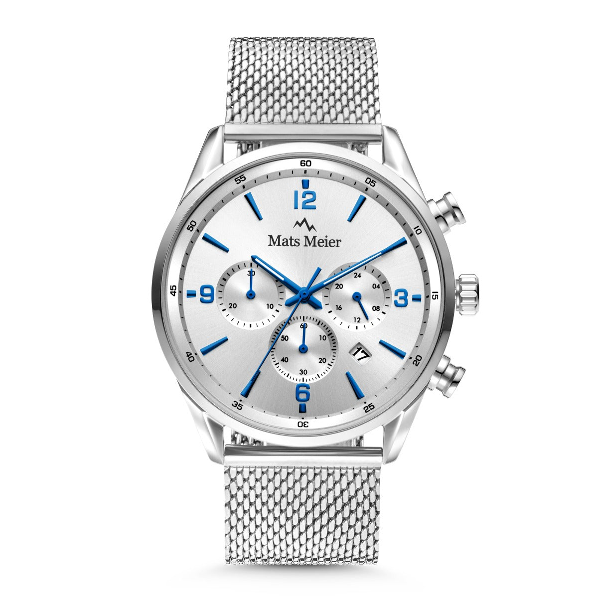 Mats Meier Grand Cornier Chronograph Men's Watch Silver Colored MM00135