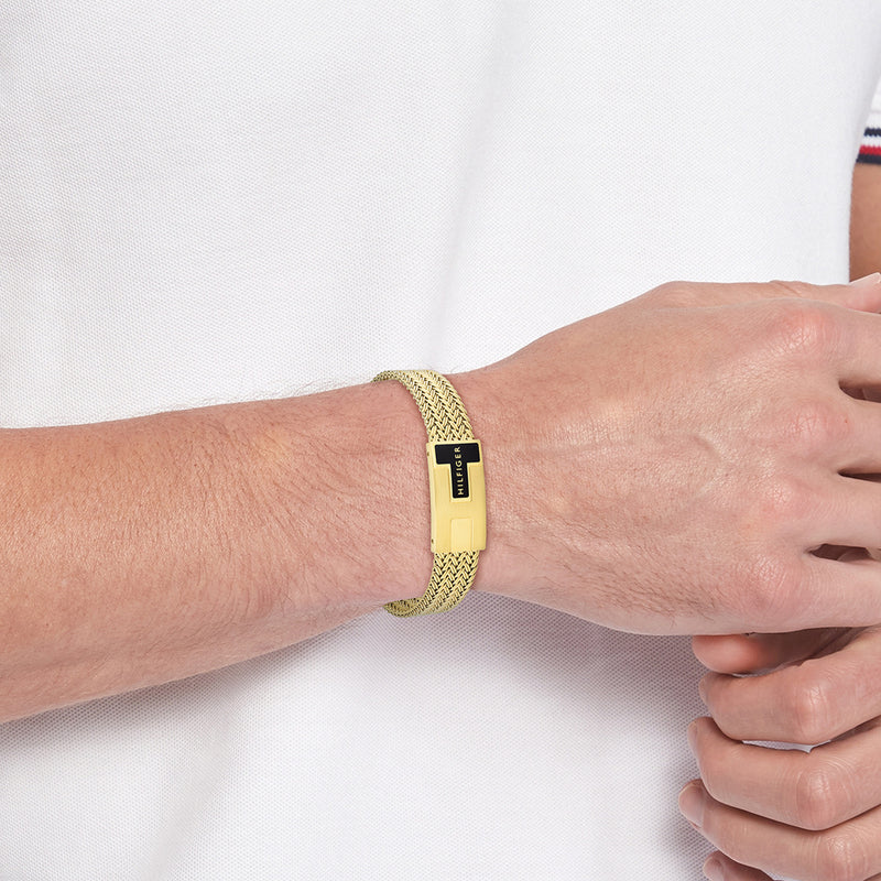 Tommy Hilfiger Acier Inoxydable Doré Homme Bracelet Chaîne TJ2790706-zoom-