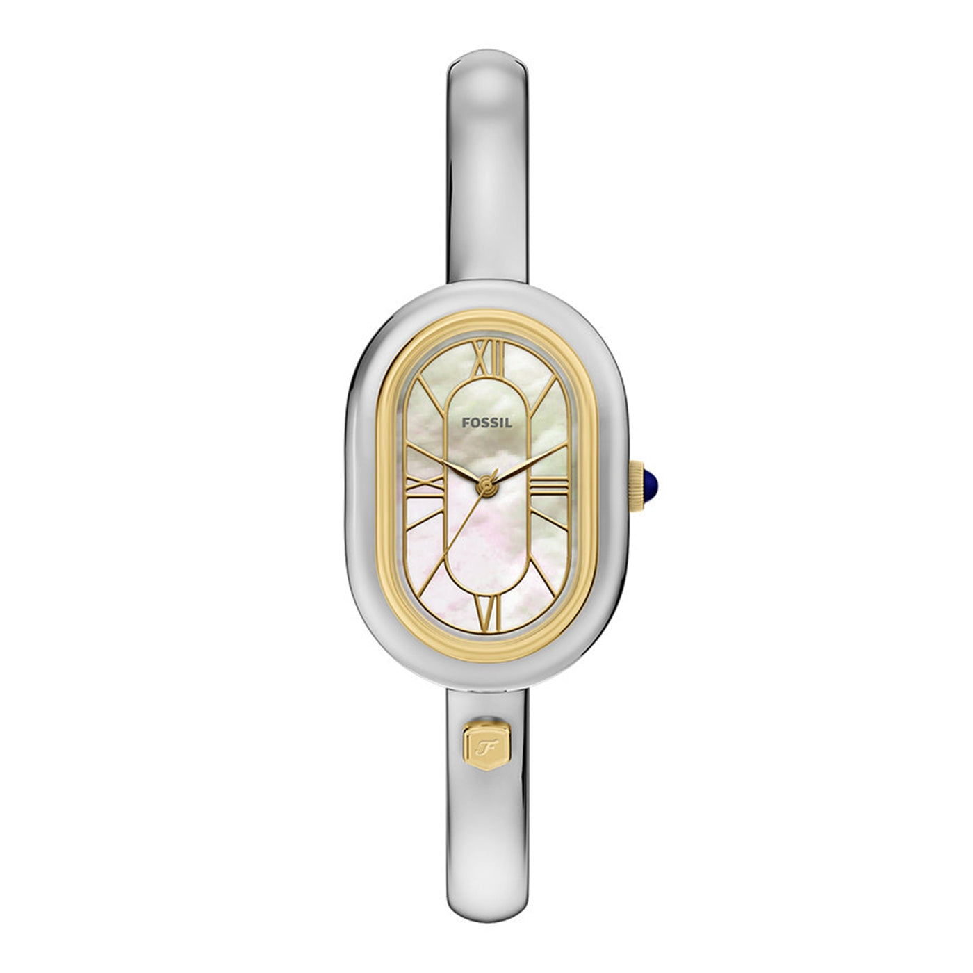 Fossil Sloan Oval White Dial Watch ES5455