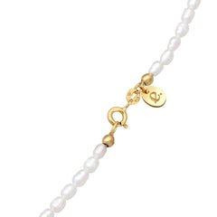 Elli 925 Sterling Silver Pearl Necklace with Pearl 2004-BF-0007245-001