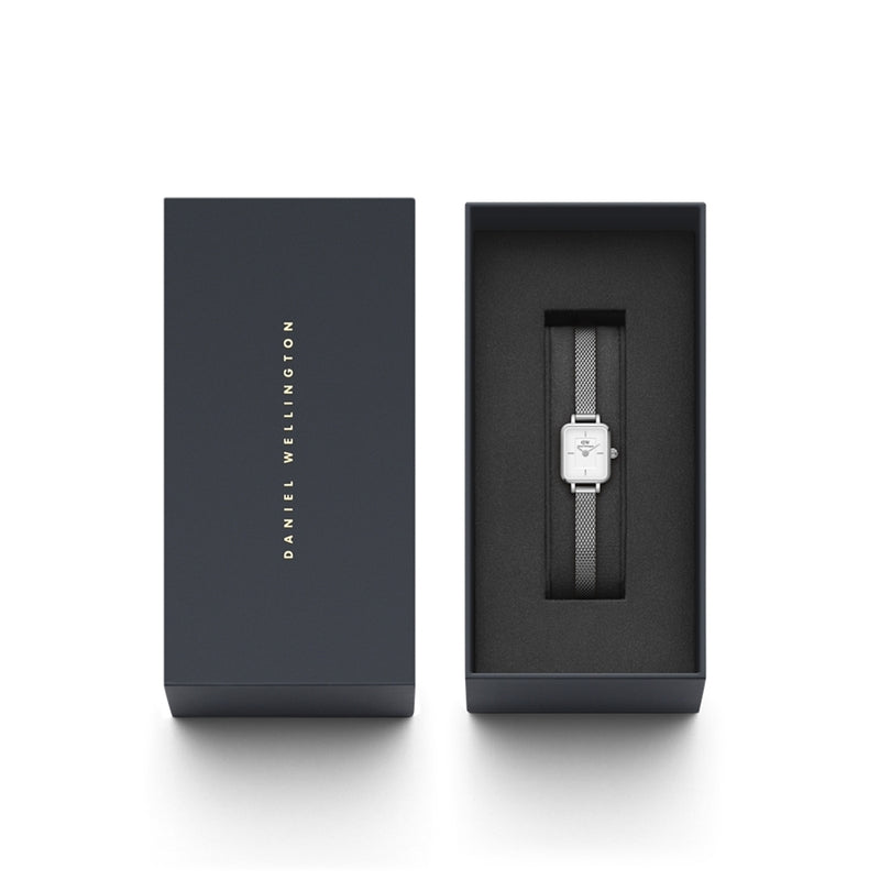 Daniel Wellington Quadro Mini Femmes Montre Argent DW00100726-zoom-