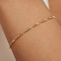 Isabel Bernard Rivoli Lilou 14 Carat Golden Bracelet IB320077