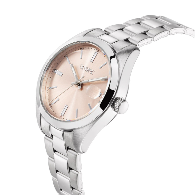 Olympic Louise Montre Femme Argentée et Rose OL75DSS002-zoom-
