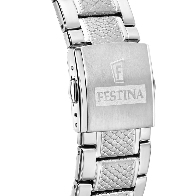 Festina Timeless Chrono Hommes Montre Argent F20668/2-zoom-