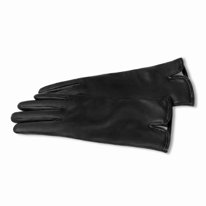 Isabel Bernard Honoré Sylvie gants noirs en cuir de chèvre IB67004-301-6.5-zoom-