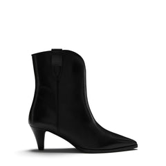 Isabel Bernard Vendôme Louane black calfskin leather boots IB53009-001-37