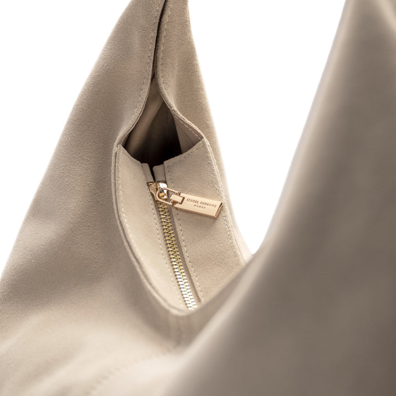 Isabel Bernard Honoré Grace sac bandoulière en suède crème IB25093-170-zoom-