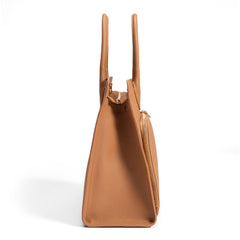 Isabel Bernard Honoré Nadine Camel Calfskin Handbag IB25053