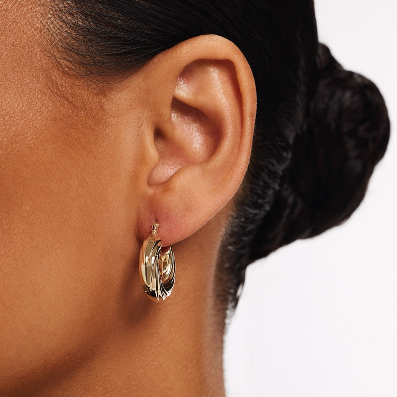 Isabel Bernard Rivoli Belle boucles d’oreilles en or 14 carats IB360276-zoom-