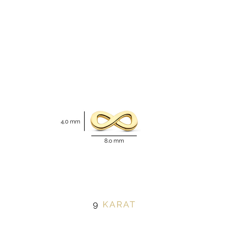 Beloro Jewels Della Spiga 9 karaat oorknoppen BO360003-zoom-