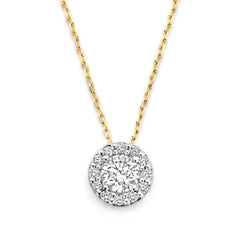 Isabel Bernard De la Paix Viviane 14 karat gold necklace with diamond IBD350031