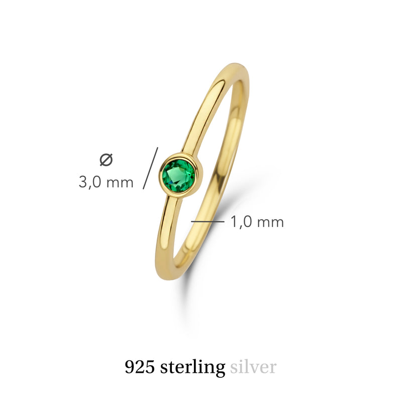 Violet Hamden Venus Goudkleurige Ring Met Geboortesteen VH330008MAY-58-zoom-