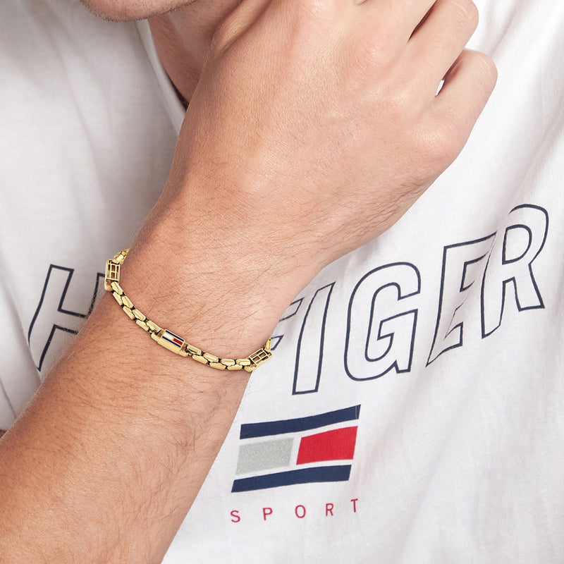 Tommy Hilfiger Acier Inoxydable Doré Homme Bracelet Chaîne TJ2790675-zoom-