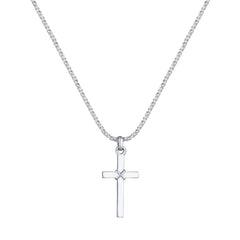 Kuzzoí 925 Sterling Silver Link Chain Necklace 2004-BF-0008062-001