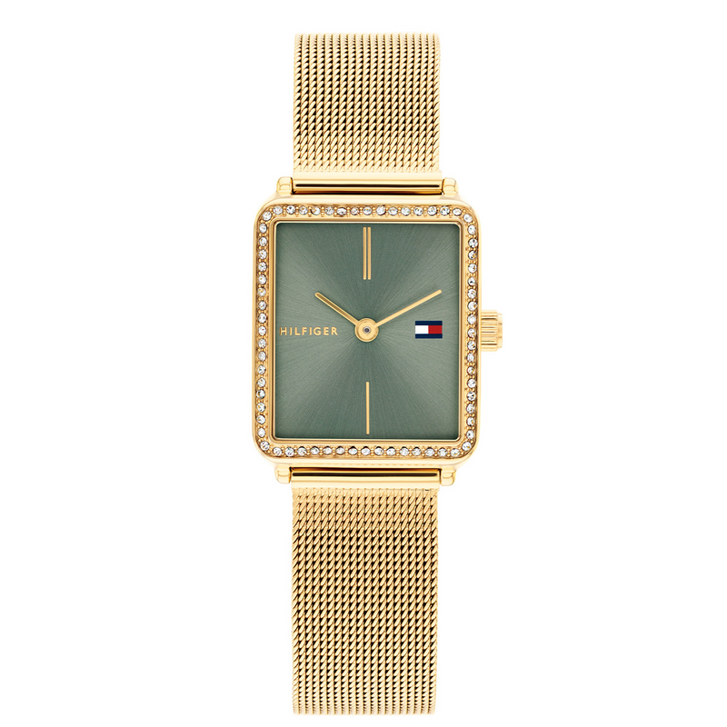 Tommy Hilfiger Tea Montre Femme Dorée et Verte TH1782791-zoom-