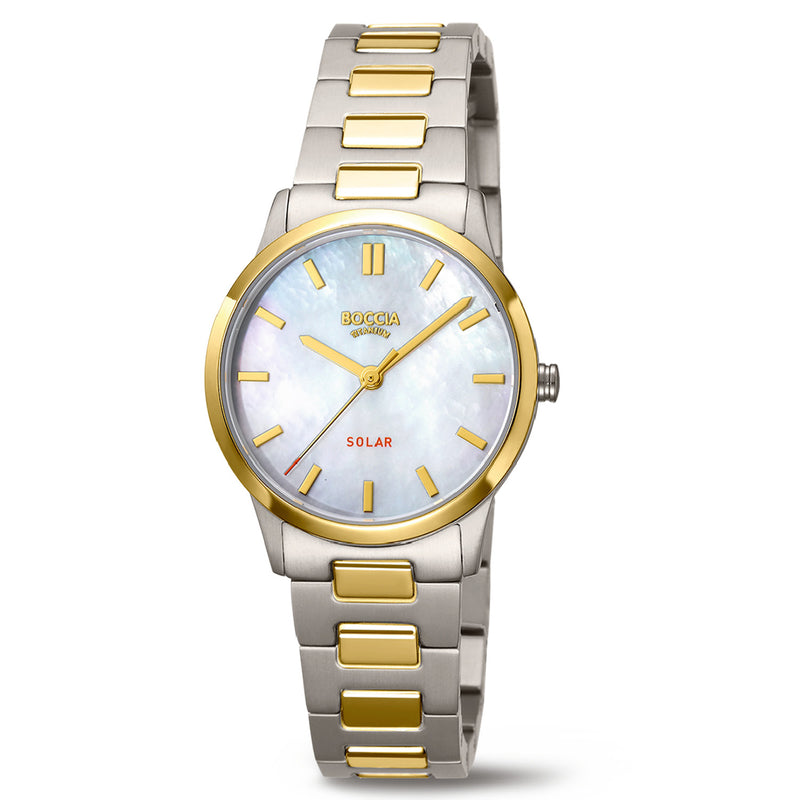 Boccia Titanium Parelmoer Dames Horloge 2002-3363-04-zoom-