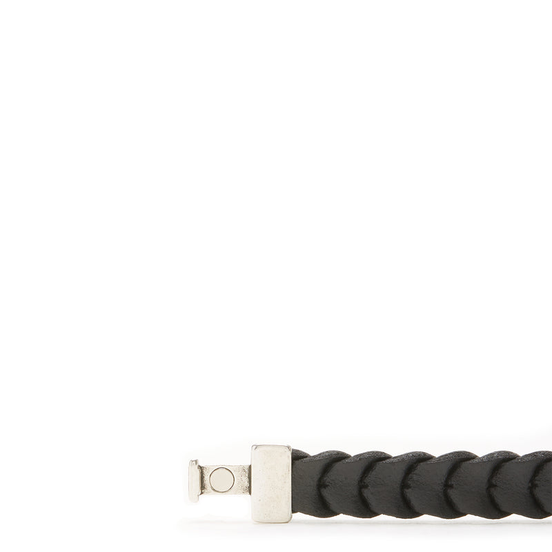 Josh Bracelet Argent 24728-BRA-S/BLACK-M-zoom-