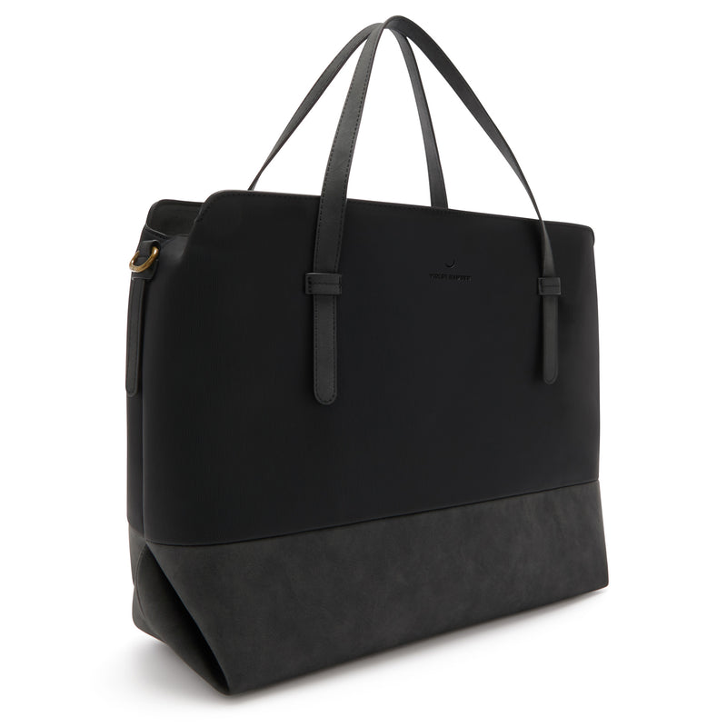 Violet Hamden Essential Bag Sac à Épaule Noir avec Compartiment pour Ordinateur Portable 13 pouces VH25034-zoom-