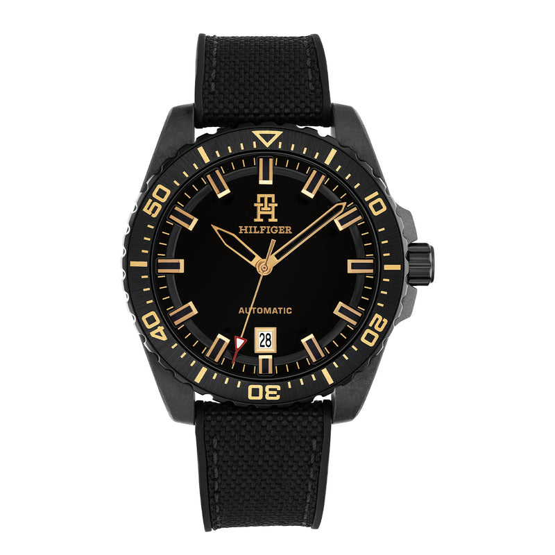 Tommy Hilfiger Carbon Montre Automatique Pour Femme Noire TH1792159-zoom-