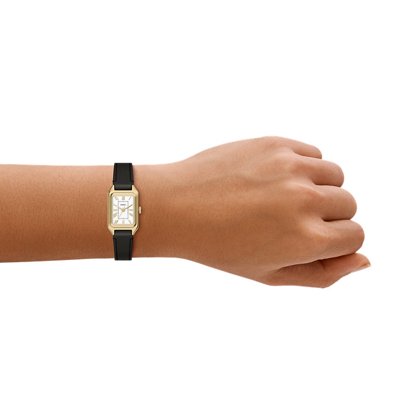 Fossil Raquel Mini Rectangular White Dial Watch ES5470