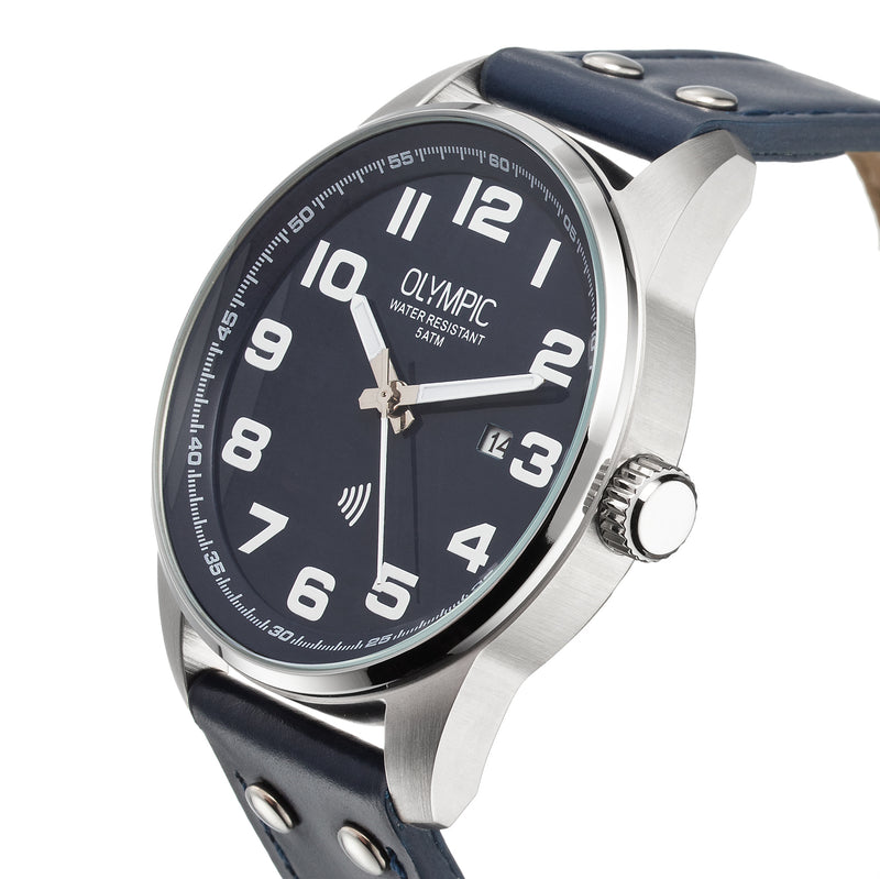 Olympic David Blue Men's Watch 2002-OL89HSL050-zoom-