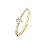Isabel Bernard De la Paix Bague De la Paix Eloise en or 14 carats avec diamant 0,10 carat IBD330043-48
