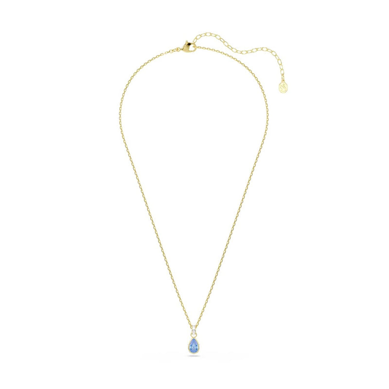 Swarovski Collier Chroma Gold avec pendentif en cristal bleu 5757786-zoom-
