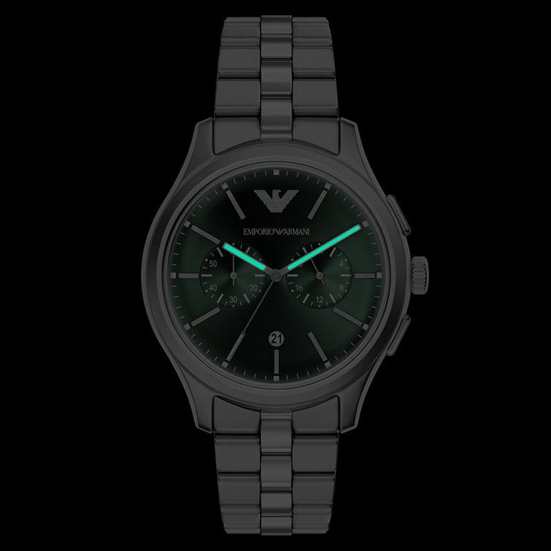 Emporio Armani Round Green Dial Watch AR11746-zoom-