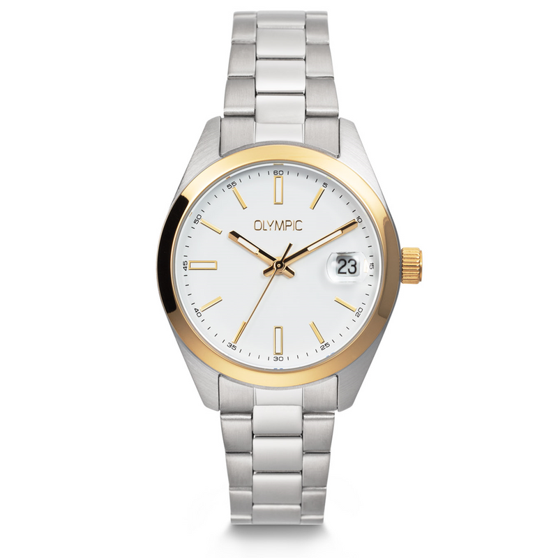 Olympic Louise Montre Femme Argentée et Blanche OL75DSS004B-zoom-