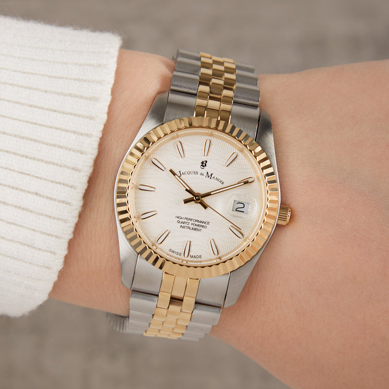 Jacques du Manoir Inspiration Prestige Femmes Montre Or JWL01801-zoom-