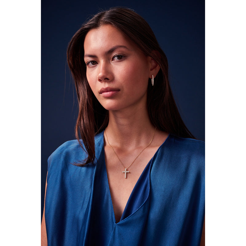 Sif Jakobs Ellisse Boucles d'oreilles Plaqué or 18 carats SJ-E2312-CZ-YG-zoom-