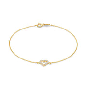 Beloro Jewels Monte Napoleone Valentina 9 karat bracelet with zirconia BO320042