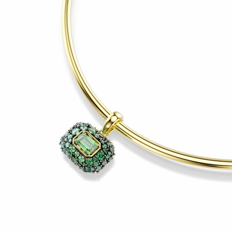 Swarovski Collier ras-de-cou Sublima Glam doré avec accents verts 5760763-zoom-