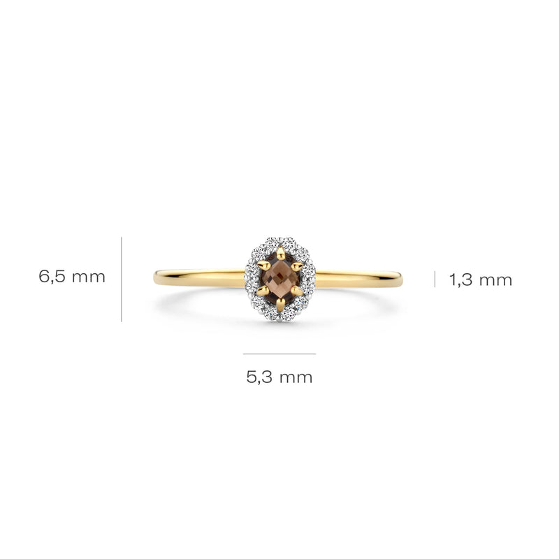 Blush Bague en or 14 carats 1258YSQ/54-zoom-